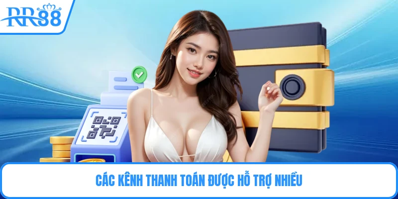 Các kênh thanh toán được hỗ trợ nhiều